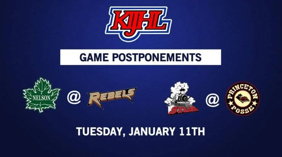 Tonight's game has been postponed due to covid 19 protocols involving the Summerland Steam.  Visit kijhl.ca for more details