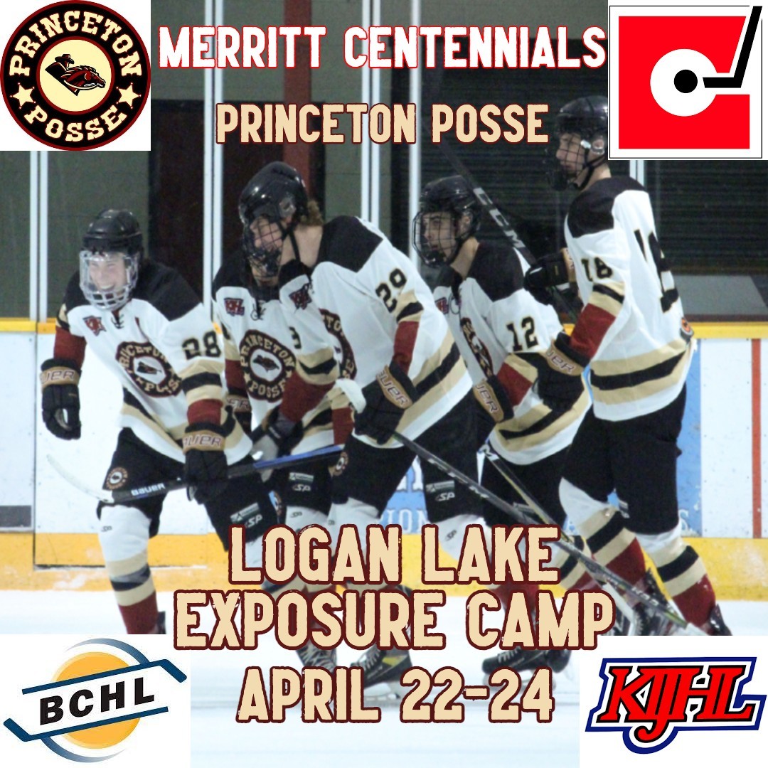DON'T MISS OUT

The Princeton Posse are proud to partner with the Merritt Centennials of the BCHL for our Exposure Camp April 22-24 in Logan Lake, BC

Posse players combined for 10 affiliation games throughout the 2021-2022 campaign with the Centennials 

REGISTER TODAY!!!